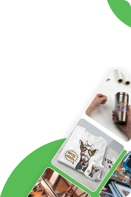 Printed tumblers, shirts and mugs from bulk orders